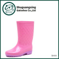 Pink Ladies Cheap Safety Wellies Boots with High Heel Shoes B-818